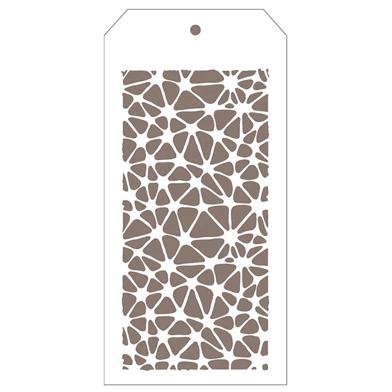 

2021 New Tag Plastic Stencil For DIY Craft Making Stripe Background Scrapbooking Card Album No Metal Cutting Dies and Stamps Set