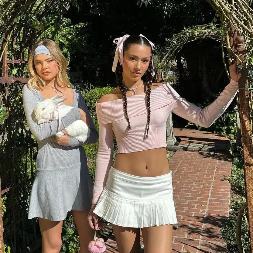 Мини-юбки Harajuku одежда 2k милые юбки в стиле каваи летние винтажные белые для