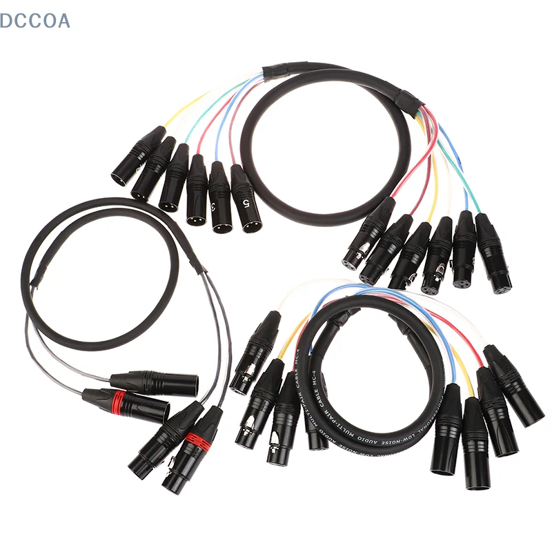 2 4 6-канальный профессиональный мультимедийный 3-контактный XLR-кабель папа-мама