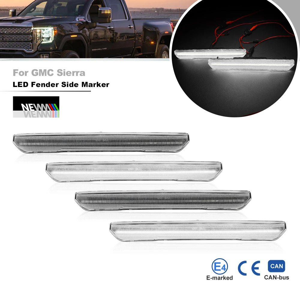 4 шт. для пикапов GMC Sierra 2500HD 3500HD 2020 + F & R