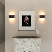 aluminium led wall lamp ip65 waterproof 12w outdoor garden lighting modern indoor step stair bedroom wall light ac85 265v