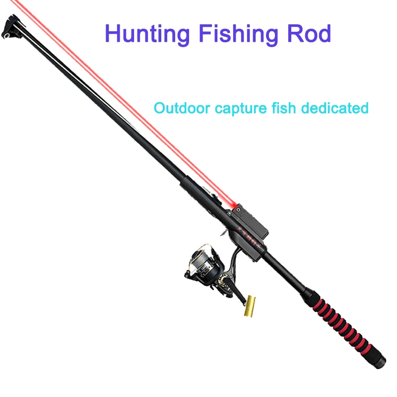 Specialized Outdoor Special Fishing Rod High Precision Laser Hunting Slingshot With Fishing Wheel + Plastic Steel/Metal FishDart