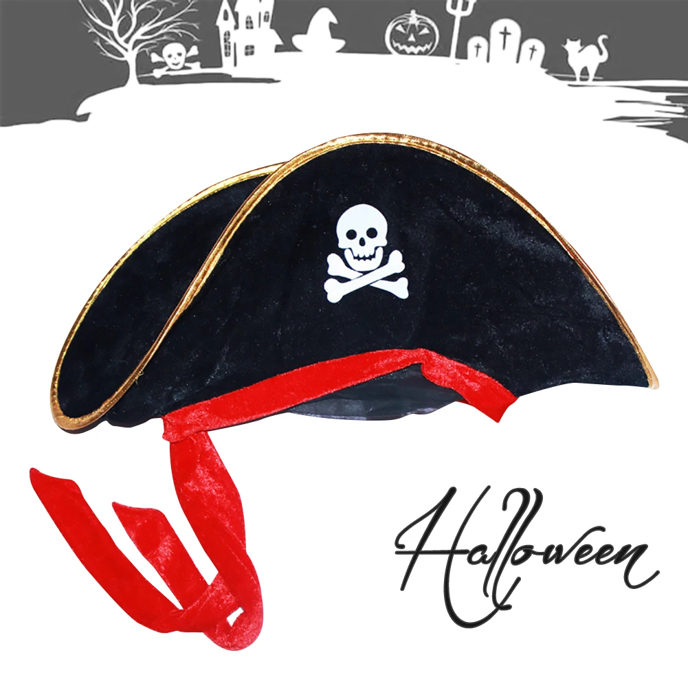 

Halloween Children's Pirate Hat Children Role Playing Caribbean Pirate Captain Hat Toy Halloween Masquerade Party Show Props