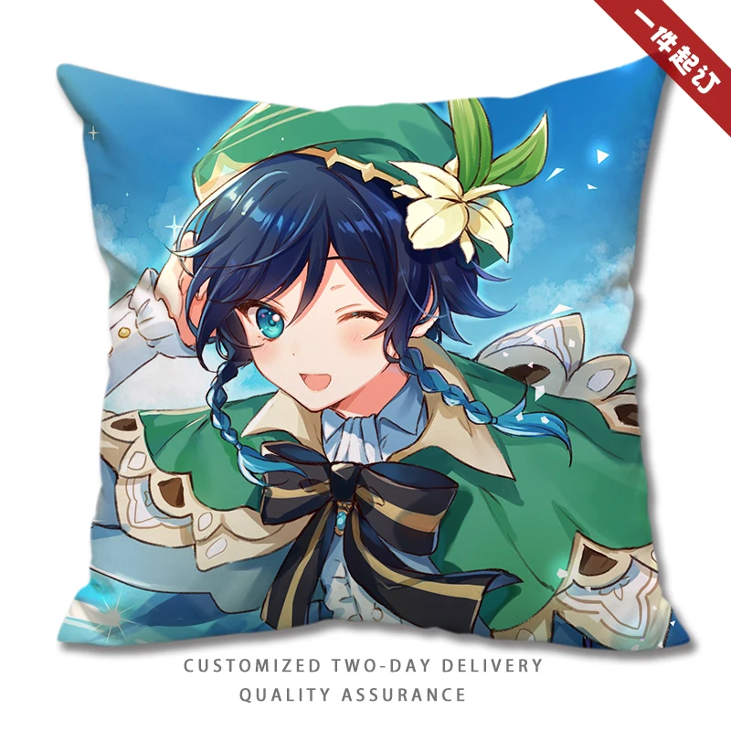 

Genshin Impact Venti Pillows Decorative Pillows for Sofa 2 Sided Printing Cushions Dakimakura Anime Pillow Cushion Plush Bolster