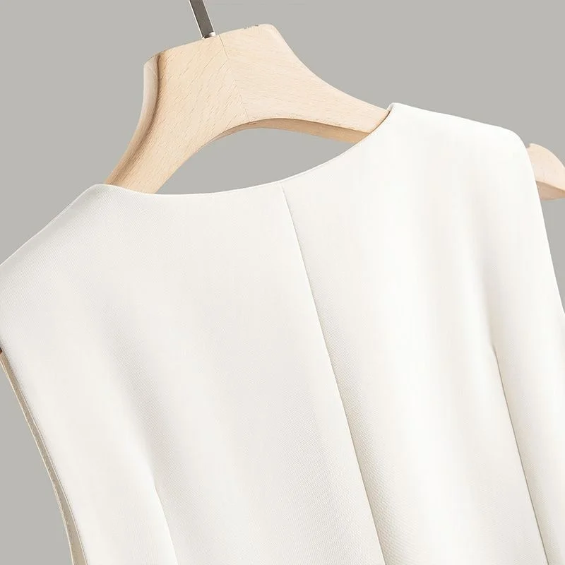 Осень 2024 новый жилет Женский Универсальный Профессиональный верхняя одежда на