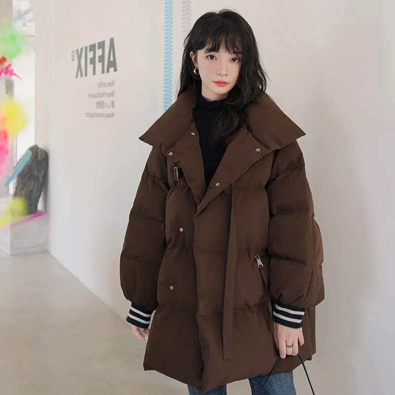 Winter Coat Women Clothing Korean Style Parkas Loose Mid-length Coats and Jackets Women 2022 Casual Jacket Abrigos Para Mujer Zm