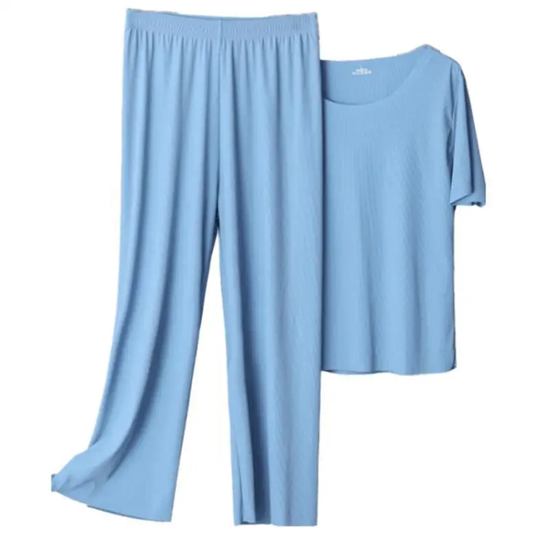 Women's Home Clothes Summer Suit Sleepwear Homewear Female Pajamas Set Pantsuits Home Suit Women Loungewear