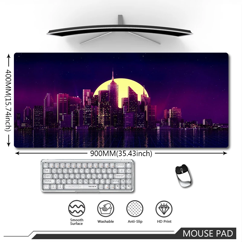 

Большой оригинальный коврик для мыши Moon, коврик для мыши для ноутбука, компьютера, коврик для мыши, водонепроницаемый коврик для клавиатуры ...