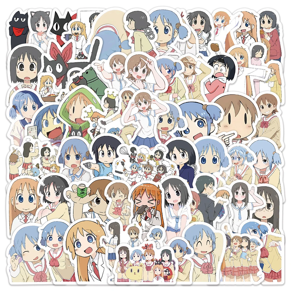 10 / 30 60 Анимационные наклейки Nichijou Kawaii Девочки Aioi Yuuko Ноутбук Чемоданы Стены Моя