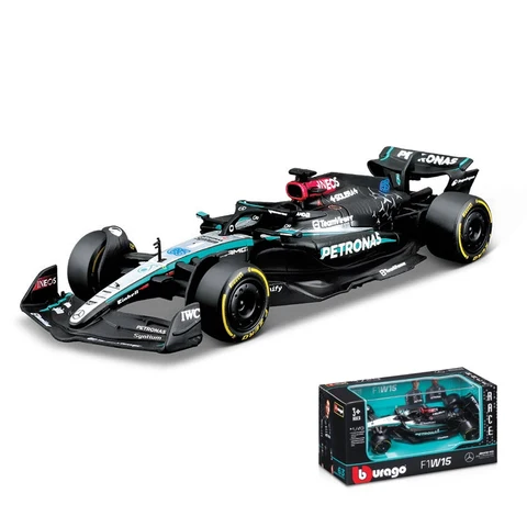Bburago Mercedes-AMG F1 W15 E Performance 2024 металлическая модель автомобиля 1:43