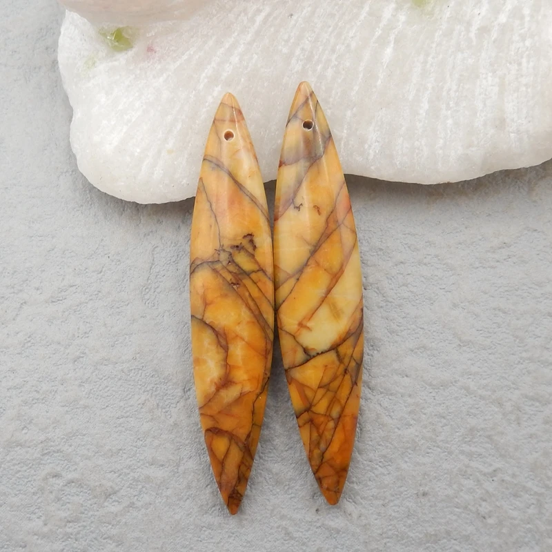 Женские модные серьги из натуральной яшмы Пикассо разных цветов