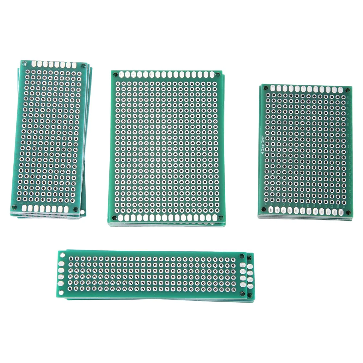 

20Pcs Double-Sided Spray Paint Pcb Board Prototype Kit for Diy 4 Sizes