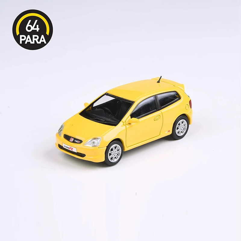 Пара 1:64 модель автомобиля Civic Ver7.0 EP3 Тип R литье под давлением из сплава-желтый и
