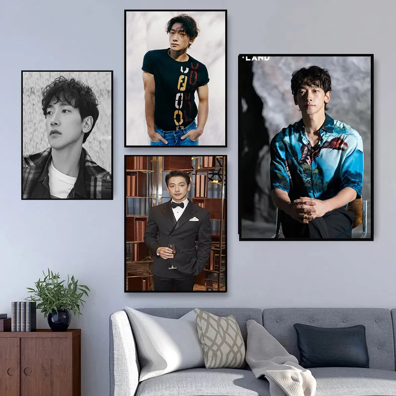 

Rain Kpop Satin Cloth Poster Home Decoration Wall Art Fabric Poster Print 20x30cm,27x40cm,30x45cm,40x60cm