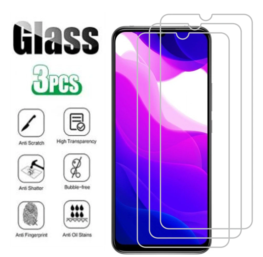 

3PCS Protective Glass For Xiaomi Mi Note 10 Lite 10T Lite Pro Poco C3 M2 M3 X2 X3 NFC F2 Pro 5G Tempered Glass Film