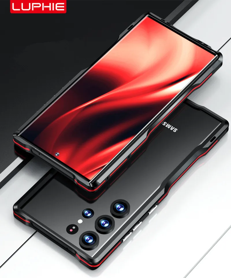 Оригинальный металлический каркас Luphie для Samsung Galaxy S24 S23 S22 S21 Ultra чехол-бампер