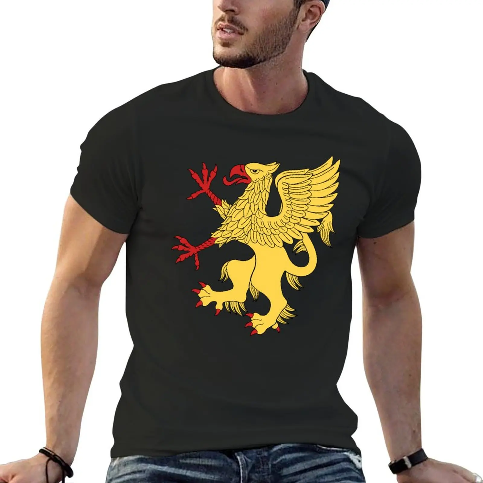 Мужская футболка Griffin желтого цвета