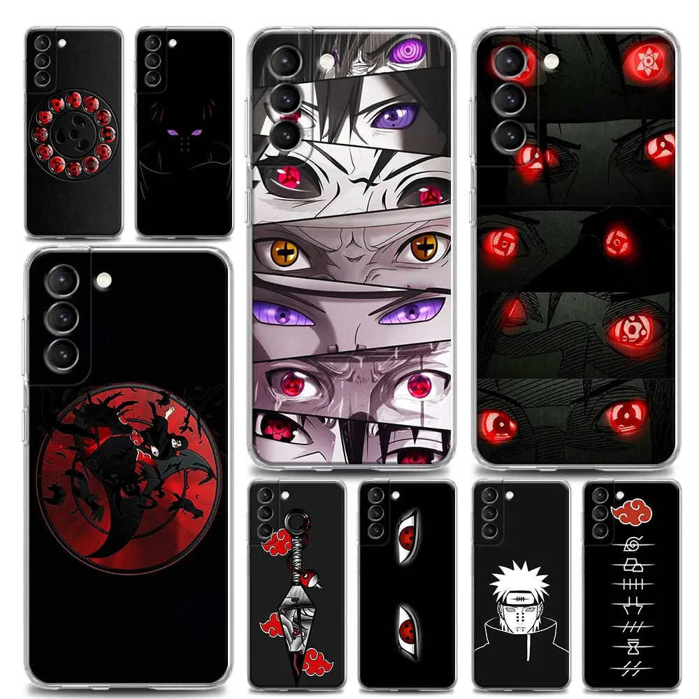 

Clear Phone Case For Samsung Galaxy S20 S21 FE S10 S9 S22 Plus Ultra S10e Lite Cases Soft Cover Anime Japan Ninja Naruto Eyes