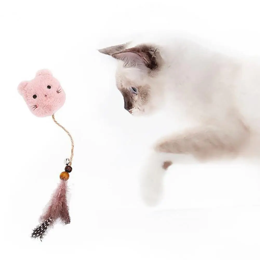 

Удобная привлекательная плюшевая игрушка в виде пера, Прекрасная зеленая лягушка, кошка, мягкая игрушка для домашнего питомца с защитой от ...