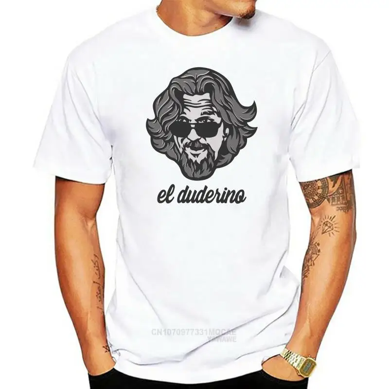 El Duderino The Big Lebowski Movie White Russian Dude Abides Robe Tee Футболка Ретро Черные Юмористические Топы
