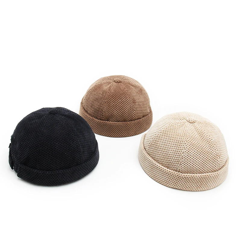 Brimless Men Hat Docker Beanie Sailor Hats Vintage Cotton Breathable Spring Autumn Retro Adjustable Women Hip Hop Cap |