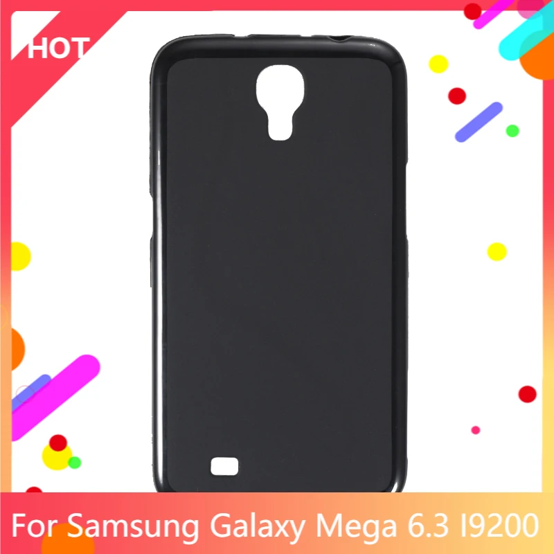 Чехол Matte Soft Silicone TPU для Samsung Galaxy Mega 6.3 I9200, тонкий и ударопрочный.