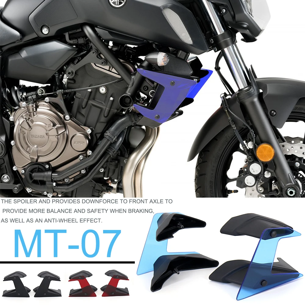 Мотоциклетные аксессуары 2021 для Yamaha MT-07 MT 07 MT07 Winglet переднее крыло свободный