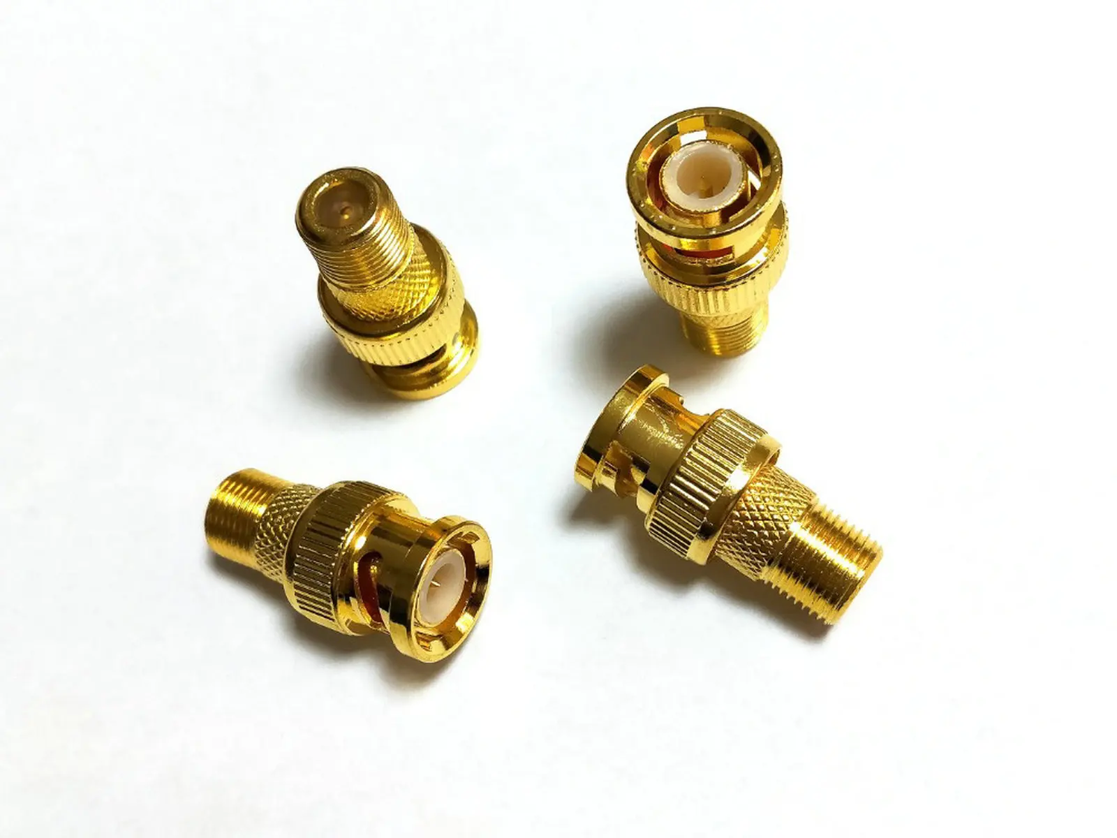 50 шт. позолоченный F Тип мама к BNC папа RF коаксиальный адаптер CCTV RG6 RG59