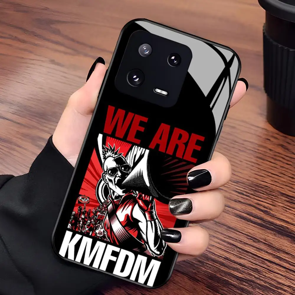 Фото Чехол для телефона KMFDM B-band для Xiaomi 17 15 14 13 12 Mi 11 X T Ultra Pro Lite 5G, черный, стеклянный №5