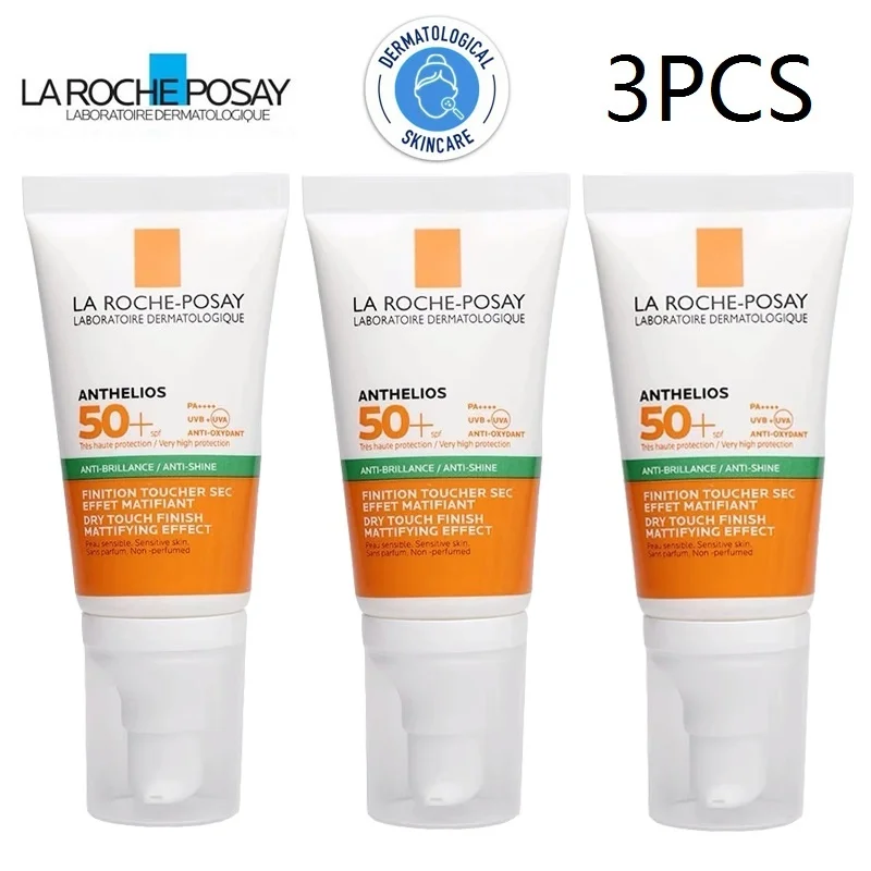 

3PCS La Roche-Posay Anthelios Sunscreen SPF50+ Gel-Creme Anti-Brillance / Anti-Shine / La Roche Posay Sunscreen 50ml