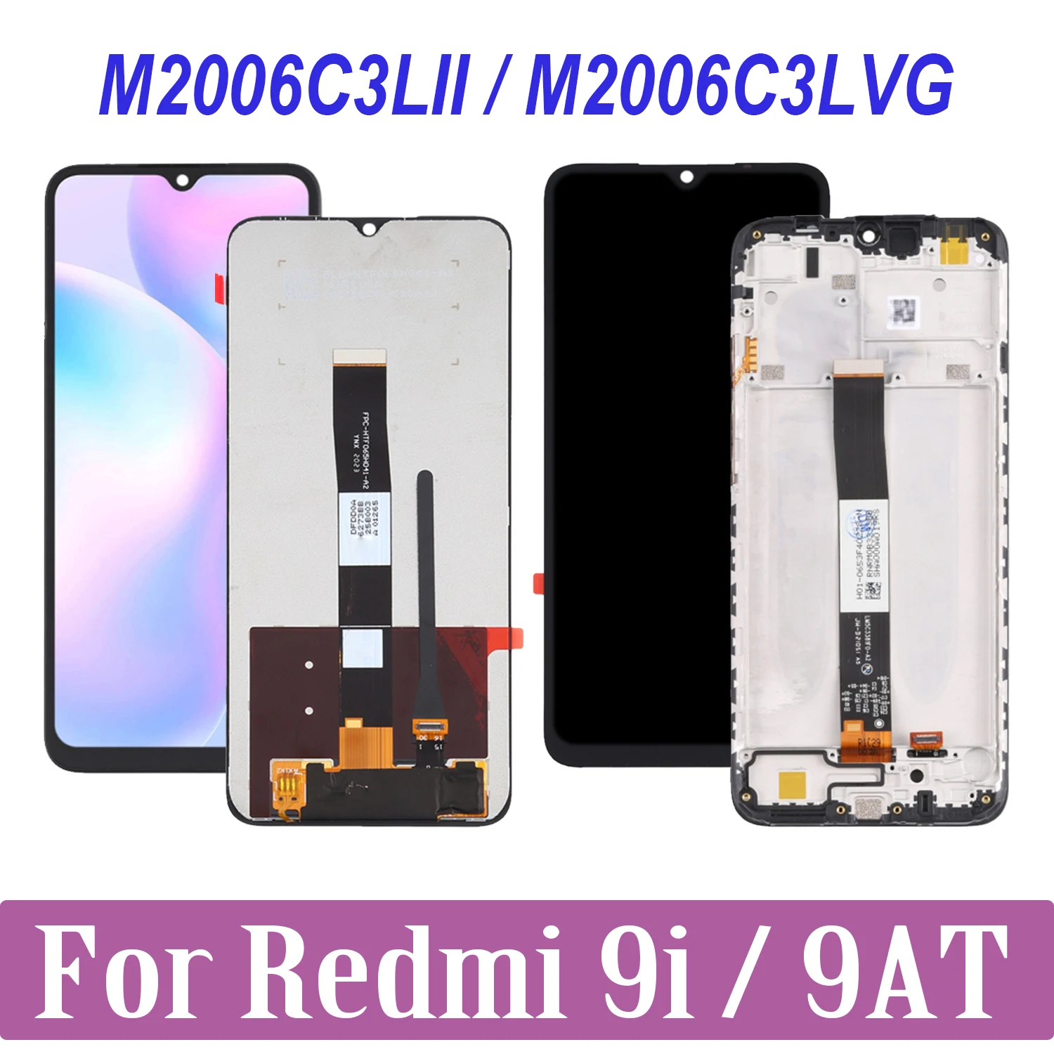 ЖК-дисплей 6,53 дюйма для Xiaomi Redmi 9i 9AT, сенсорный экран с дигитайзером в сборе для Redmi9AT, Redmi9i, M2006C3LII, M2006C3LVG, ЖК-дисплей