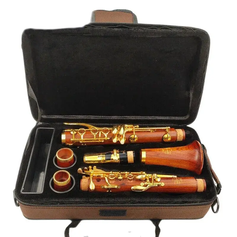 

Red Wood Professional Clarinet Rosewood Bb Gold-plated keys M15