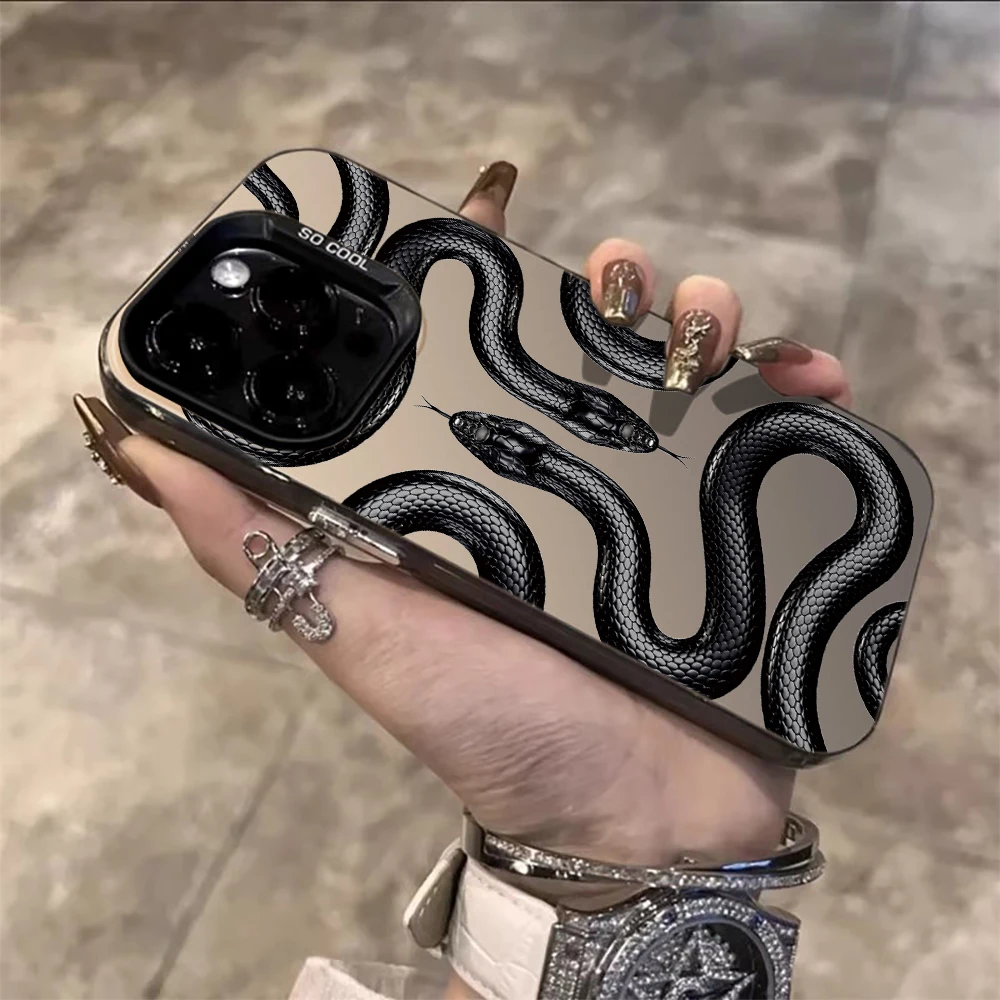 Фото Чехол Dark Aesthetic Coiled Snake Minimal для Samsung Galaxy S26 S25 S24 S23 Ultra S22 Plus S21 FE A56 A55 A54 A53 A36 A34 A33 №2