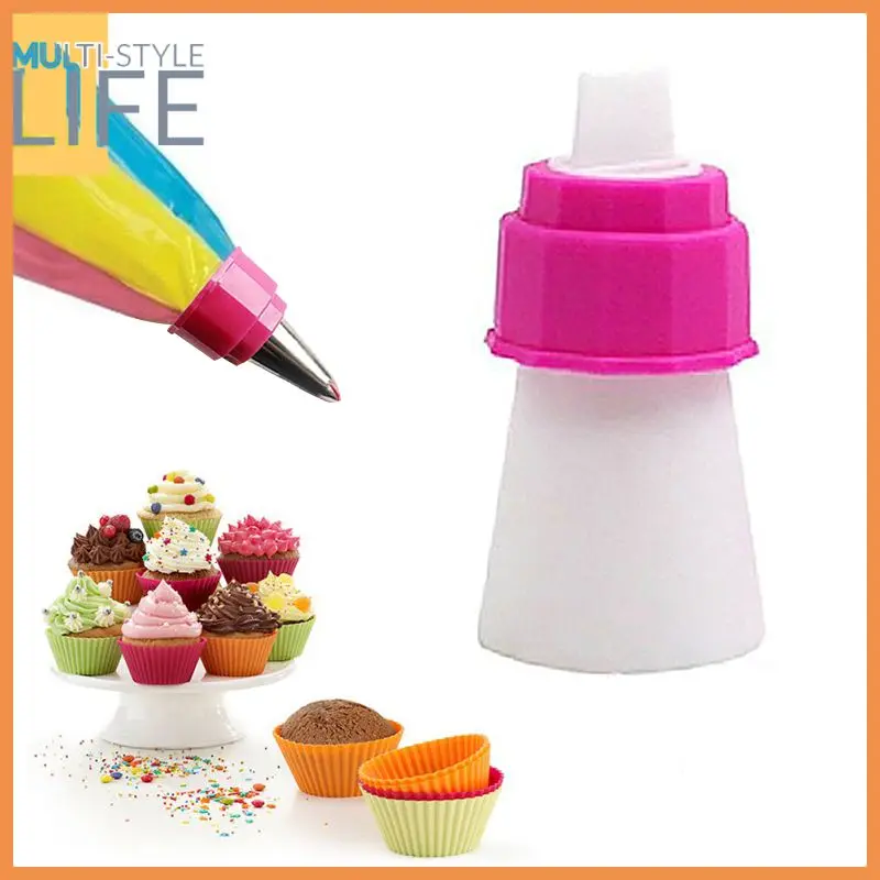 

1Pcs Nozzle Converter Icing Piping Bag Cream Coupler Fondant Cake Decorating Tools for Cupcake Fondant Cookie Russian Tips