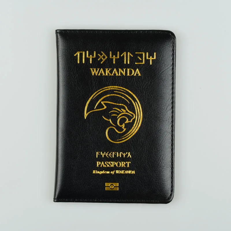 

Passport Cover for Women Men Panther Soft Leather Card Holder Travel Passport Covers Protect Passport Billetera Hombre Carteras