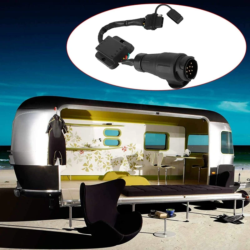 Конвертер света прицепа европейский круглый 13-контактный разъем на 4-контактный