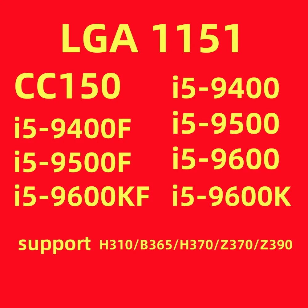 Б/у процессор Intel Core i5 9400/9400F/9500/9500F/9600/9600K/9600KF LGA ...