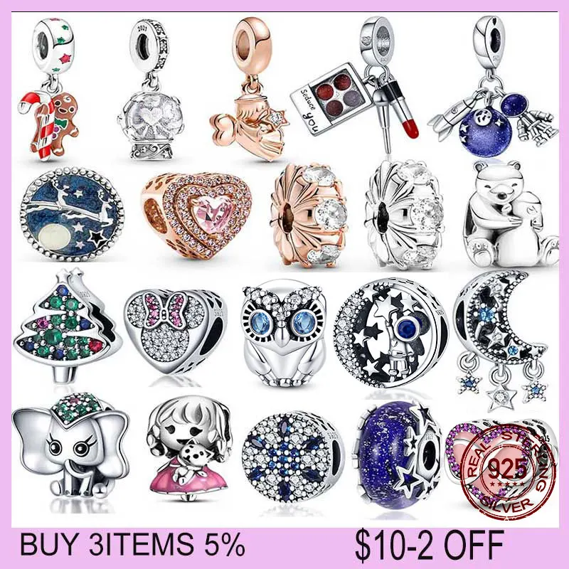 

Hot Sale The New Plata de ley 925 Elephant Charms Fit Original pandora Bracelet&Bangle Making Fashion DIY Jewelry For Women