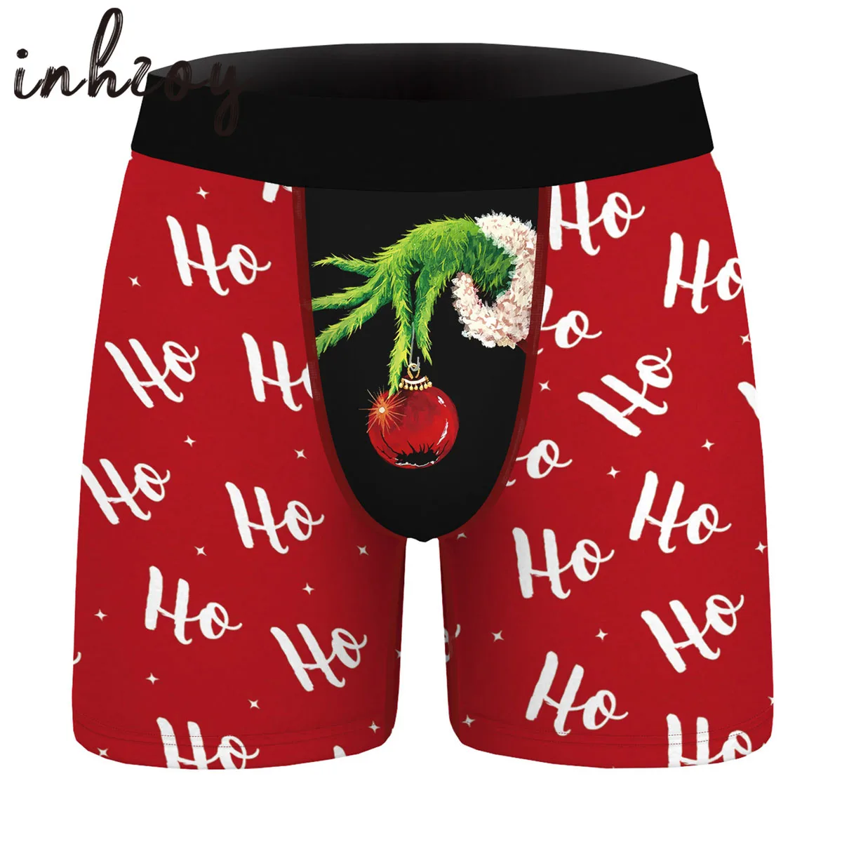 

Mens Funny Christmas Santa Claus Snowman Costume Underwear Underpants Boxer Shorts Printed Sleep Trunks Pajamas Lingerie