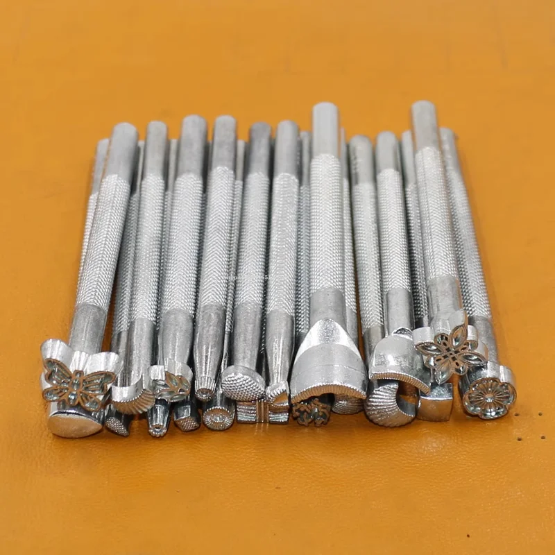 20 шт. керамический штамп инструмент для тиснения кожи из нержавеющей стали