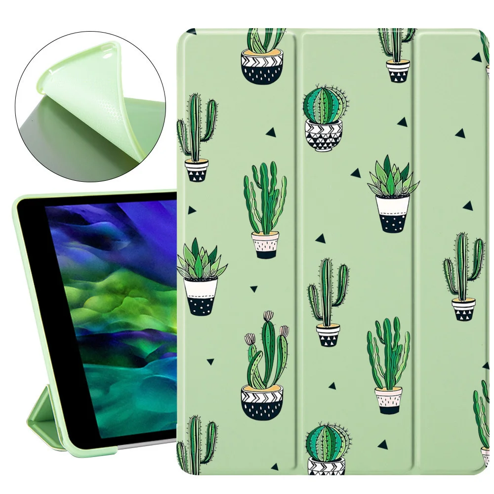 

Cactus Cute for Air 4 10.2 ipad 8th 2020 7th Generation Case Pro 12.9 2020 Mini 5 Cover Soft Silicone For 2 3