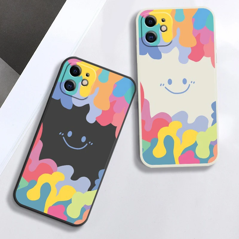 

Case For iPhone 12 Pro XR XS Max 6S 7 8Plus Square Frame Silicone Case For iPhone 12 13 Mini SE2020 Soft Bumpers Coque iPhone 11