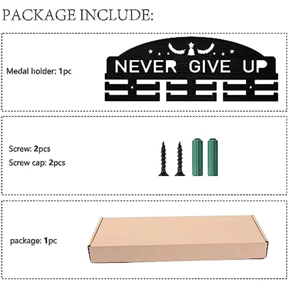 Держатель-медаль никогда не сдавайся