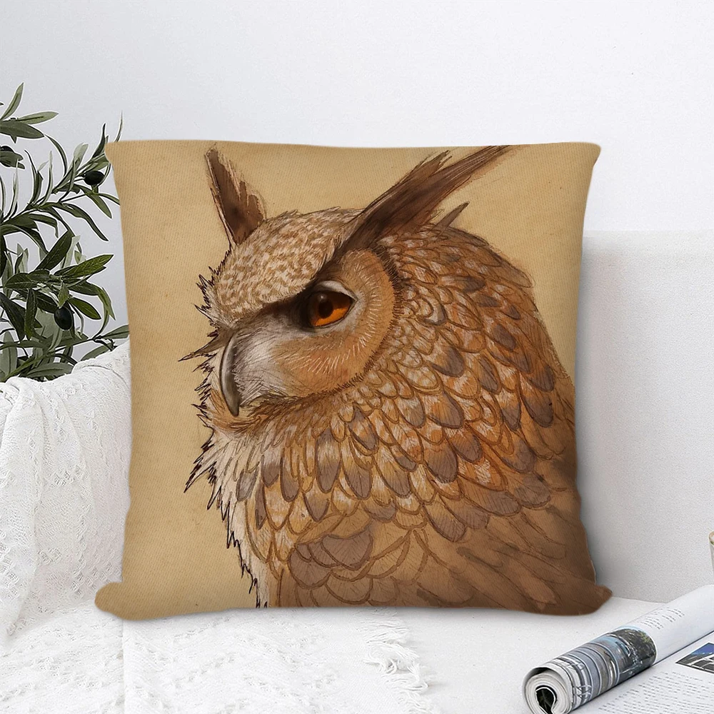 

Hibou Polyester Pillow Cover Decorative Pillows for Sofa Bedroom Pillow Cases Home Decor Cushion Covers 45*45cm