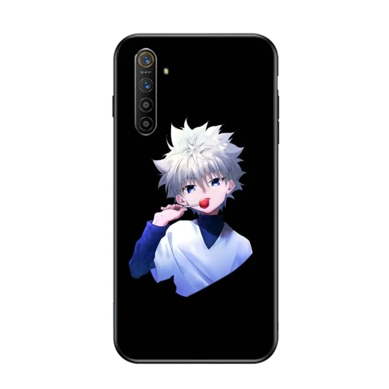 Черный мягкий чехол для телефона Hunter x Killua OPPO Find X5 X3 X2 A93 Reno 8 7 Pro A74 A72 A53