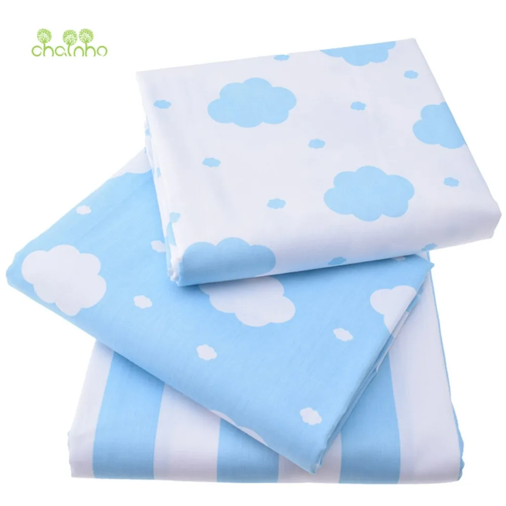 

Chainho,Printed Twill Cotton Fabric,Clouds Pattern,Sky Blue,DIY Sewing & Quilting Cloth Material,Bed Sheet,Sleepwear,Dress,Skirt