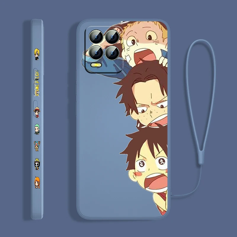 anime cute one piece for oppo realme 50i 50a 9i 8 6 pro find x3 lite gt master a9 2020 liquid left rope phone case capa cover free global shipping