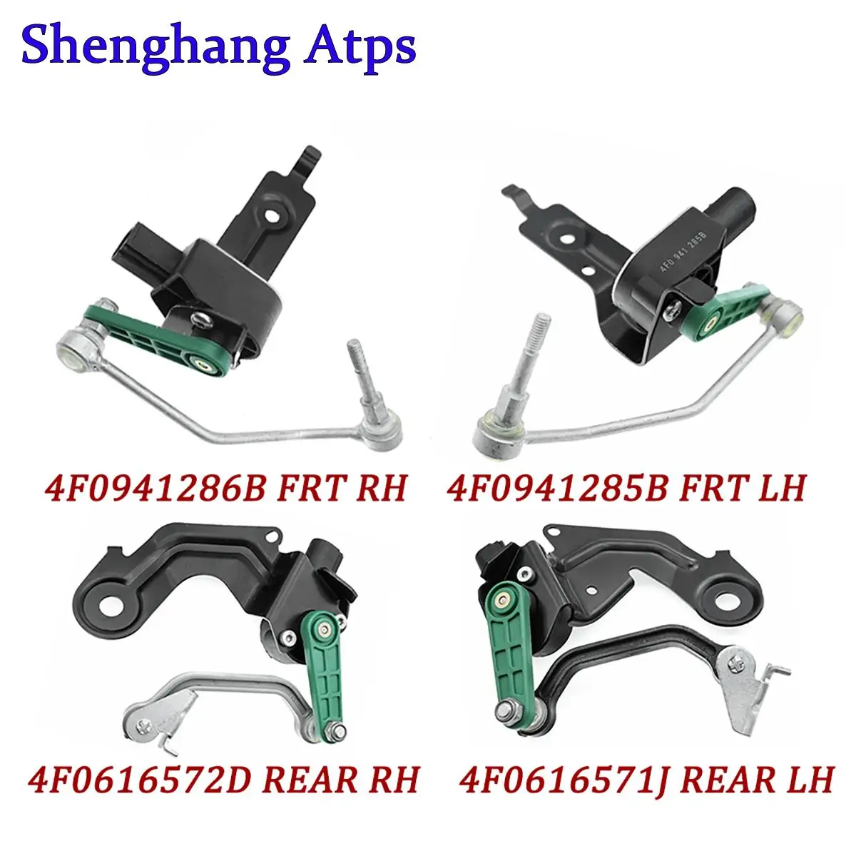 

Передний задний правый левый датчик уровня высоты 4F0941286B 4F0941285B 4F0616572D 4F0616571J для Audi A6 S6 Allroad Quattro 2005-2011