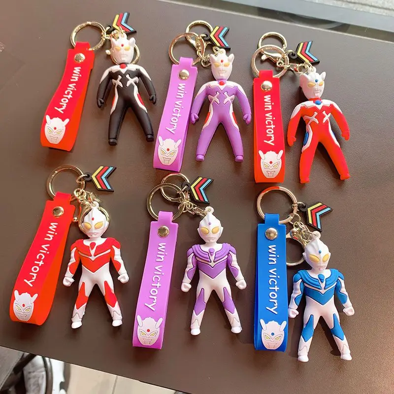 

Altman Personality New Creative Anime Cute Tiga Doll Keychain Pendant Cartoon School BagOrnament Creative Student Gift Wholesale