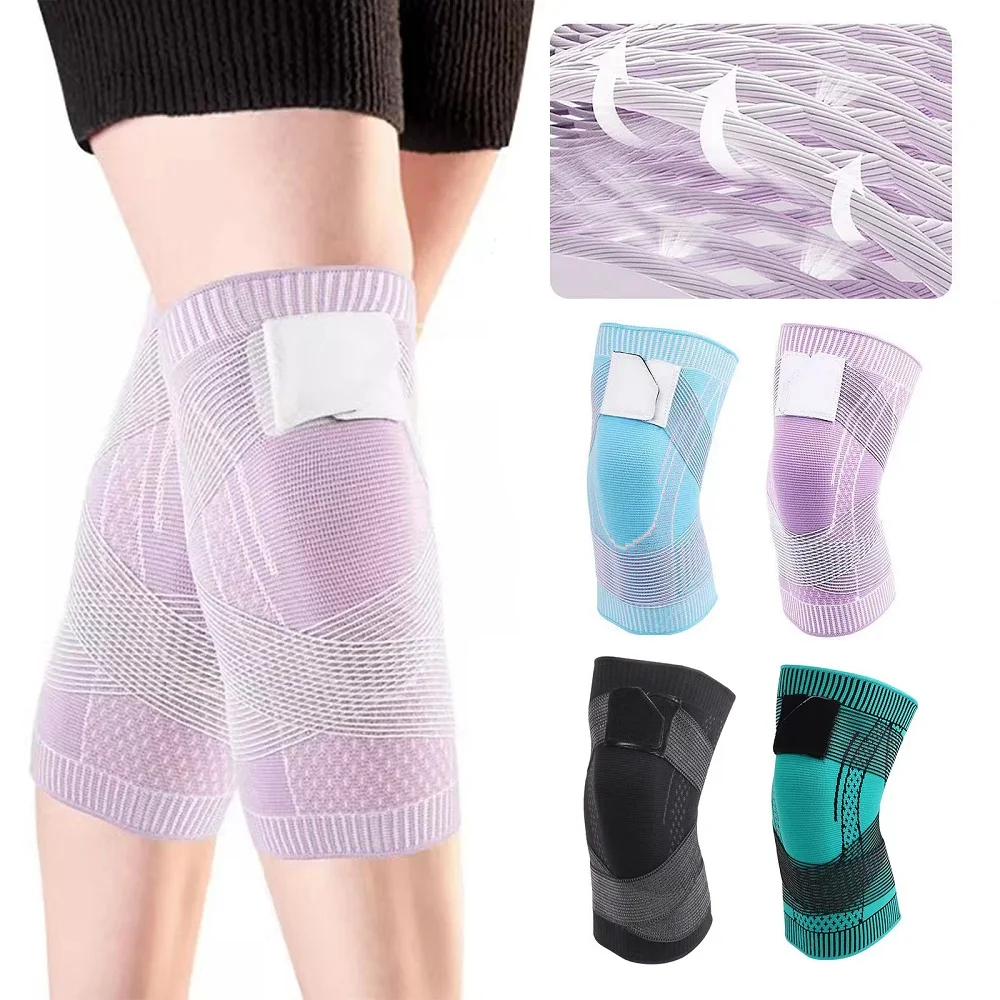 

2PCS Fitness Running Cycling Knee Pad Support Braces Elastic Nylon Sport Compression Knee Pad Sleeve for Basketball Volleyball
